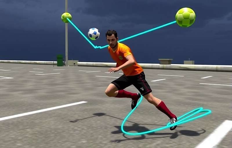 FIFA Street 3 gameplay showing wall pass technique